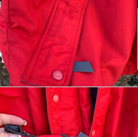 Vintage 1990's Patagonia red puffer parka jacket. - Picture 3 of 10